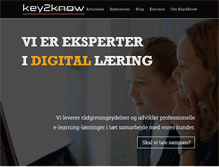 Tablet Screenshot of key2know.dk